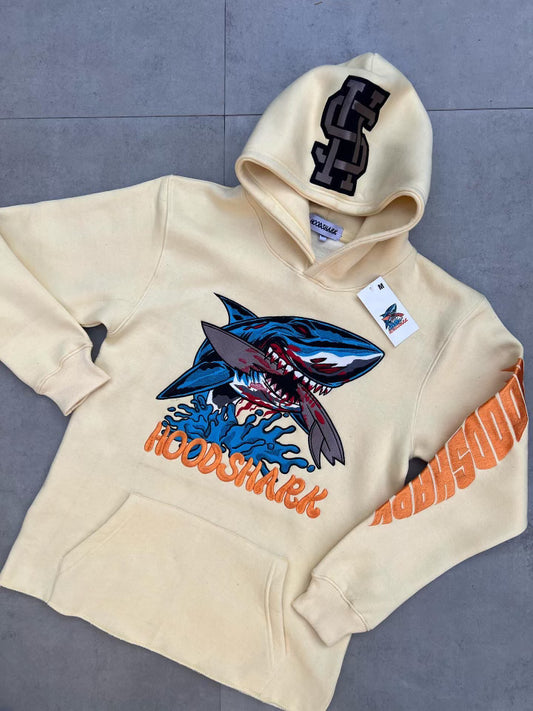 Cream Hoodshark Hoodie