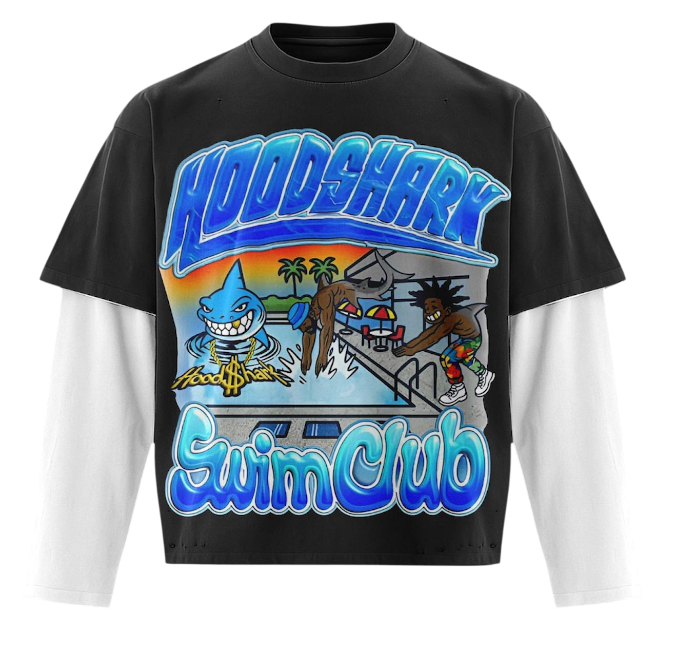 Swim Club Double Layer Tee